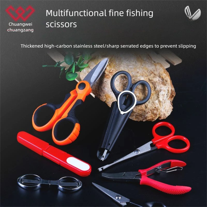 Fishing Line Box - TRUVEX Portable Foldable Fishing Scissors Stainless
