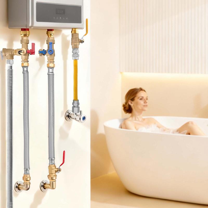 Water Heater Kit, Push-Fit Val - Braided Line 评论和价格