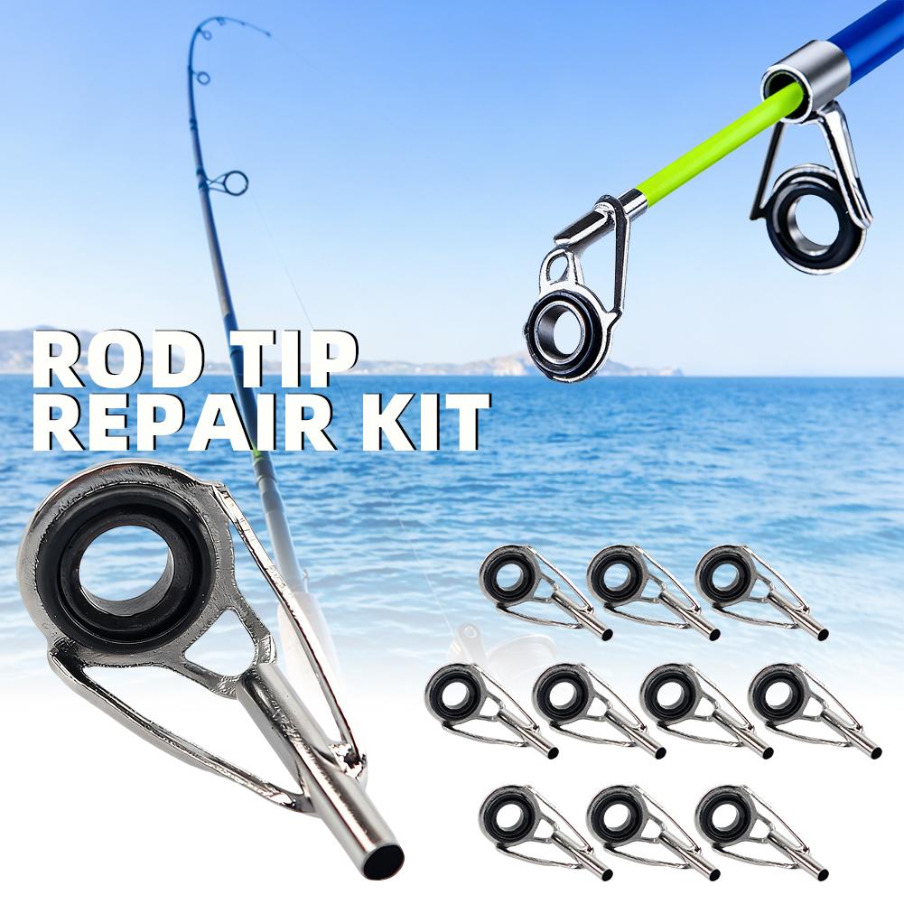 10PCS Metal Fishing Top Rod Gu - Fishing Line Winder 评论和价格