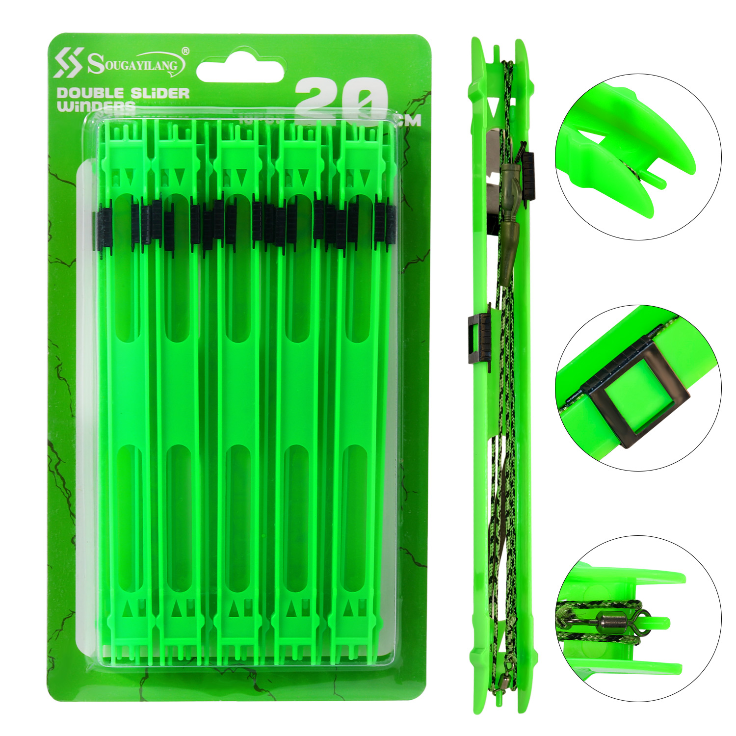 Sougayilang 10pcs Fishing Plas - Fishing Line Dispenser 评论和价格