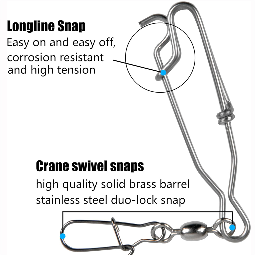 5Pcs Decoy Long Line Clips Lon - Saltwater Line 评论和价格